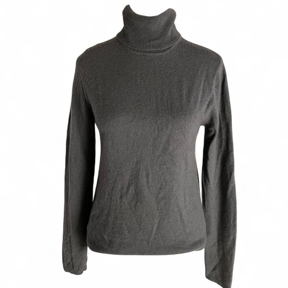 Classic Gray Turtleneck Sweater